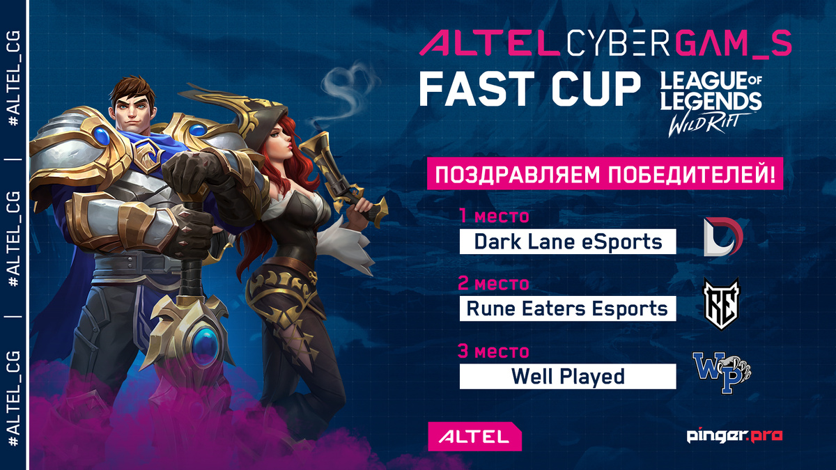 Результаты встреч в гранд-финале ALTEL Cyber Games FastCup LoL: Wild Rift
