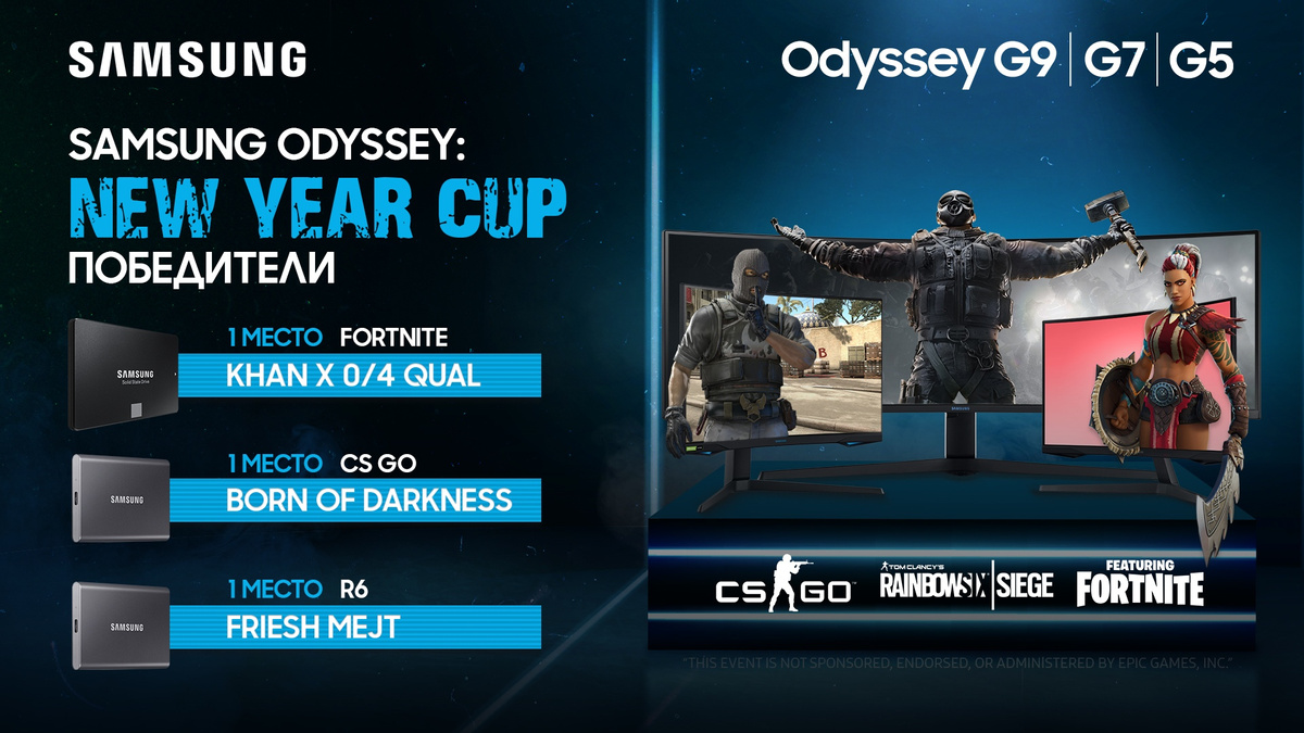 Завершился турнир Samsung Odyssey: New Year Cup