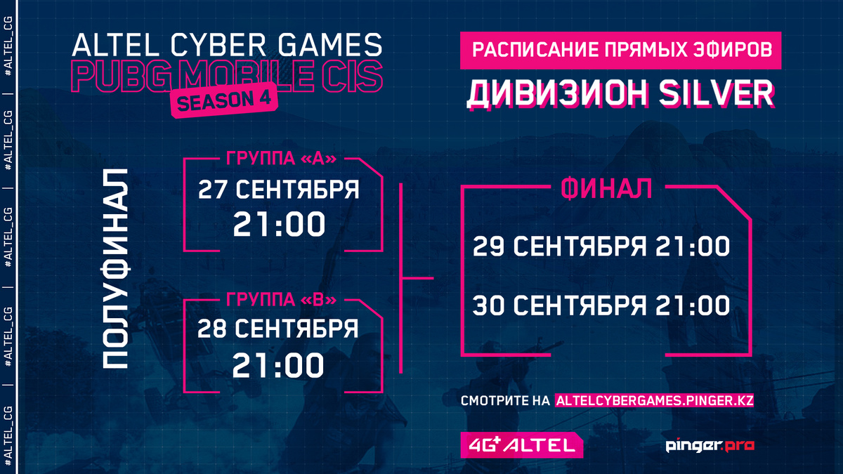 Переходим к дивизиону Silver в рамках ALTEL Cyber Games PUBG Mobile CIS Season 4!