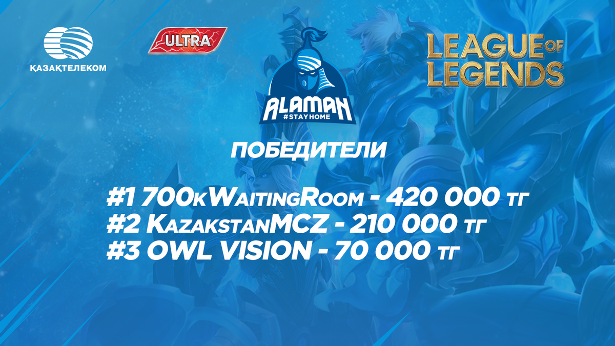 Итоги Alaman #StayHome по League of Legends